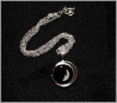 Silver plated birth moon pendant - CHRISTMAS SPECIAL