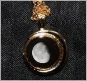 Gold plated birth moon pendant - CHRISTMAS SPECIAL!