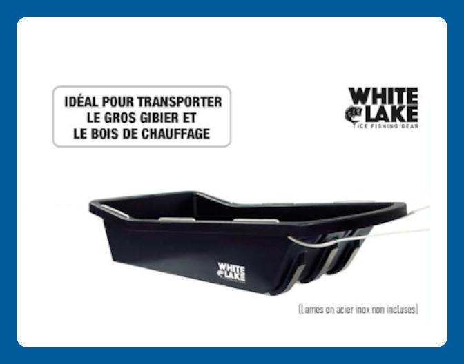 WHITE LAKE, Attache remorque pour traîneau Sturgeon – Boutique Nature  chasse et pêche