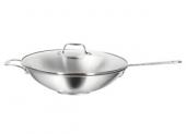 Wok avec couvercle en verre 36cm / 11.0