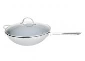 Wok avec couvercle en verre Green Cuisine 32cm  x 9.5 