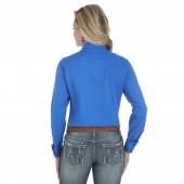 Chemise femme  wrangler Bleu 