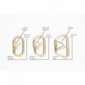 MOUSQUETON BLOQUANT EN ACIER - FR: 25 kN 
