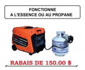 SPCIAL SUR LA GNRATRICE SILENCIEUSE CAMPING 4000 WATTS DUCAR ESSENCE OU AU PROPANE DLG4000ISE