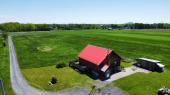 Chambly (Montrgie) : Fermette de 99,63 acres, cottage en bois rond de 3 chambres, culture, fort, 