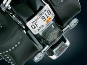 Support de licence courb Chrome Harley-Davidson Kuryakyn License Plate Mount 9171, Estrie